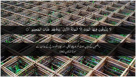 Ad-Dukhaan Ayah 56 - Arabic + Urdu wallpaper