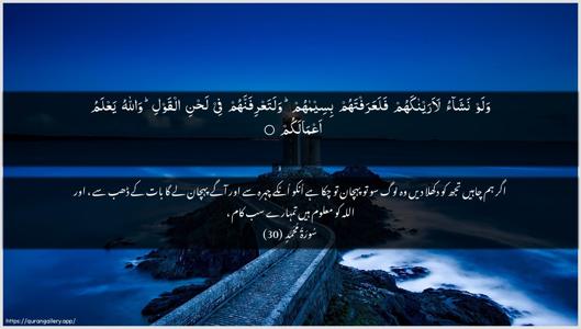 Muhammad Ayah 30 - Arabic + Urdu wallpaper