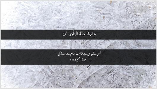 An-Najm Ayah 15 - Arabic + Urdu wallpaper