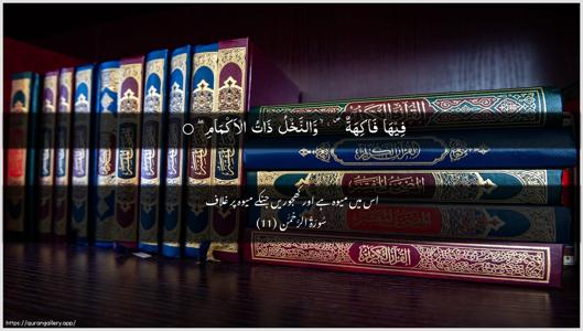 Ar-Rahmaan Ayah 11 - Arabic + Urdu wallpaper