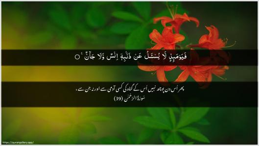 Ar-Rahmaan Ayah 39 - Arabic + Urdu wallpaper
