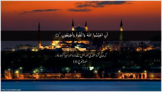 Nooh Ayah 3 - Arabic + Urdu wallpaper