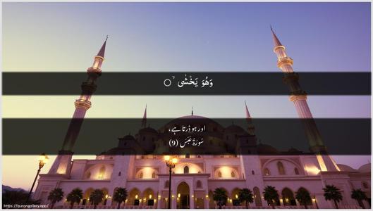 Abasa Ayah 9 - Arabic + Urdu wallpaper