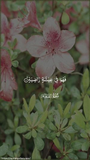 Al-Qaari"a Ayah 7 - Arabic wallpaper