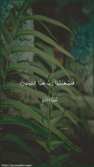Quraish Ayah 3 - Arabic wallpaper