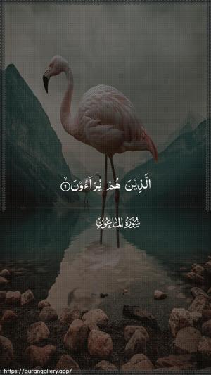 Al-Maa"un Ayah 6 - Arabic wallpaper