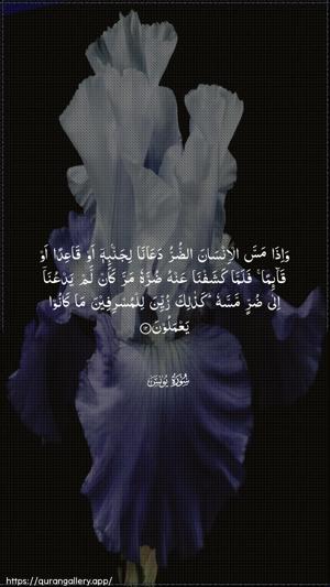 Yunus Ayah 12 - Arabic wallpaper