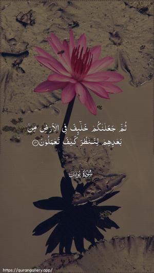 Yunus Ayah 14 - Arabic wallpaper