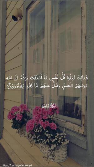 Yunus Ayah 30 - Arabic wallpaper