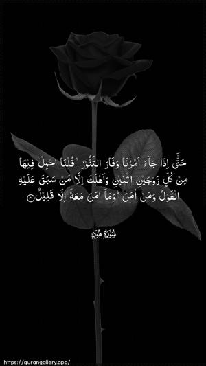 Hud Ayah 40 - Arabic wallpaper