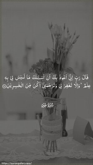 Hud Ayah 47 - Arabic wallpaper