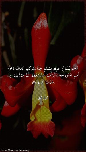 Hud Ayah 48 - Arabic wallpaper