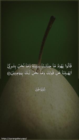 Hud Ayah 53 - Arabic wallpaper
