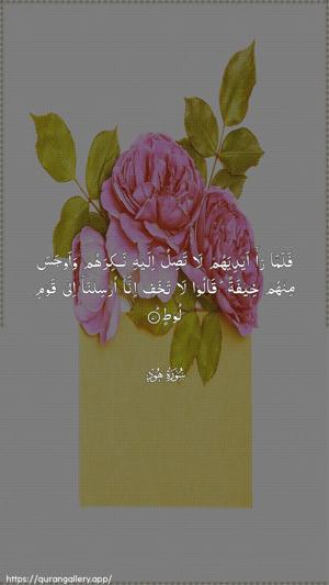 Hud Ayah 70 - Arabic wallpaper