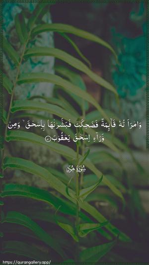 Hud Ayah 71 - Arabic wallpaper