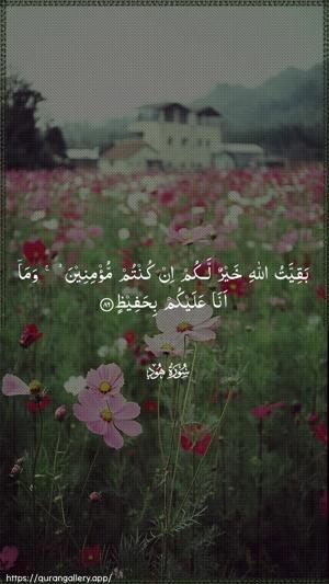 Hud Ayah 86 - Arabic wallpaper