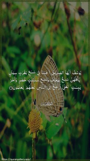 Yusuf Ayah 46 - Arabic wallpaper