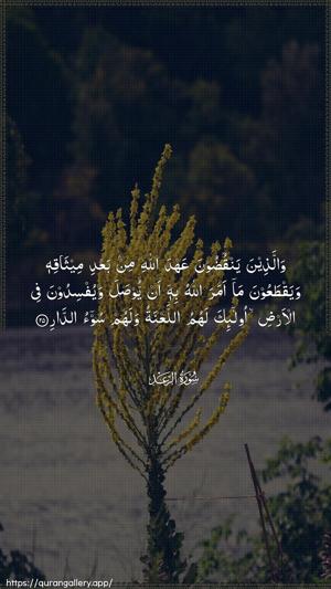 Ar-Ra"d Ayah 25 - Arabic wallpaper