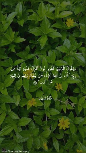 Ar-Ra"d Ayah 27 - Arabic wallpaper