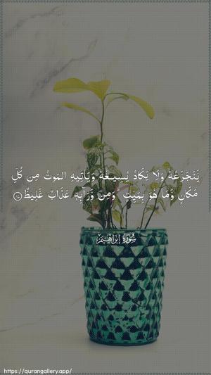 Ibrahim Ayah 17 - Arabic wallpaper