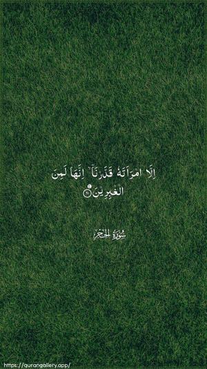 Al-Hijr Ayah 60 - Arabic wallpaper