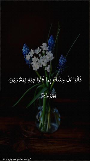 Al-Hijr Ayah 63 - Arabic wallpaper