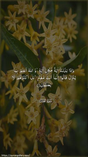 An-Nahl Ayah 101 - Arabic wallpaper