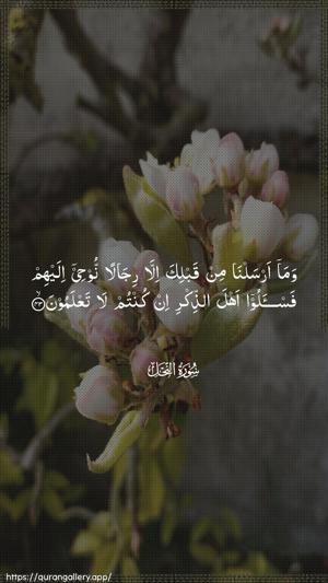 An-Nahl Ayah 43 - Arabic wallpaper