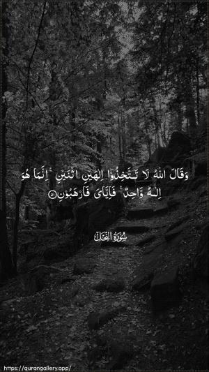 An-Nahl Ayah 51 - Arabic wallpaper
