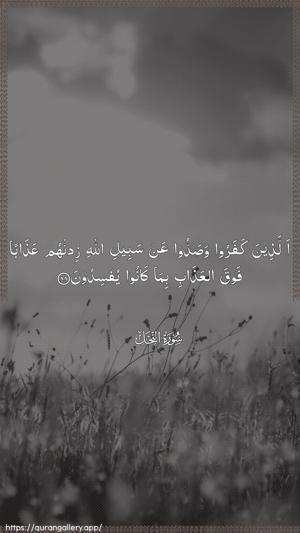 An-Nahl Ayah 88 - Arabic wallpaper