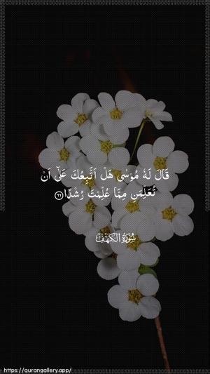 Al-Kahf Ayah 66 - Arabic wallpaper
