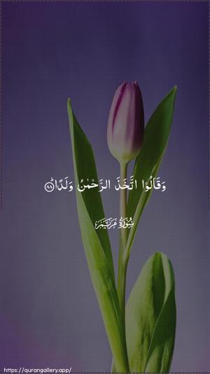 Maryam Ayah 88 - Arabic wallpaper