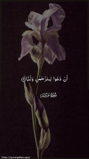 Maryam Ayah 91 - Arabic wallpaper