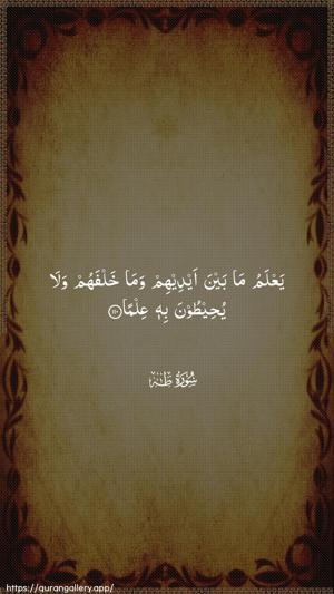 Taa-Haa Ayah 110 - Arabic wallpaper