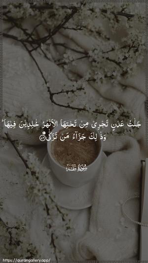 Taa-Haa Ayah 76 - Arabic wallpaper