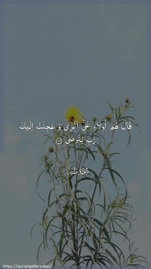 Taa-Haa Ayah 84 - Arabic wallpaper