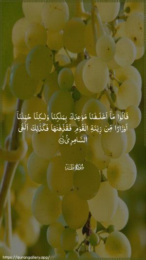 Taa-Haa Ayah 87 - Arabic wallpaper
