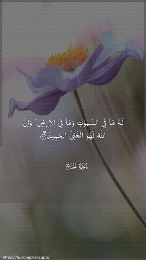 Al-Hajj Ayah 64 - Arabic wallpaper