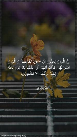 An-Noor Ayah 19 - Arabic wallpaper