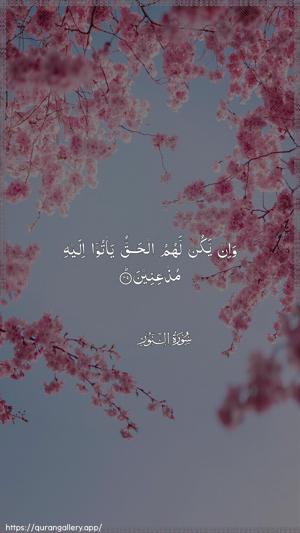 An-Noor Ayah 49 - Arabic wallpaper