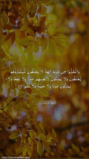 Al-Furqaan Ayah 3 - Arabic wallpaper