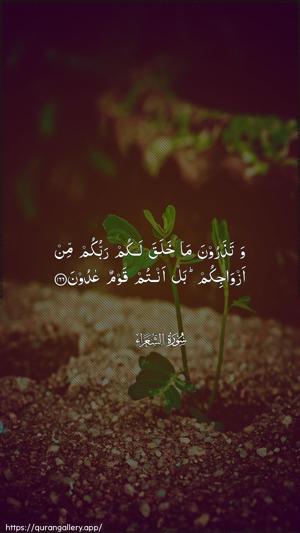 Ash-Shu"araa Ayah 166 - Arabic wallpaper