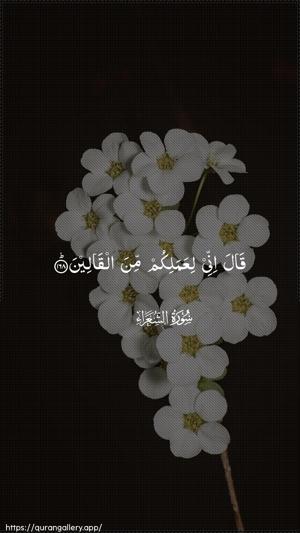 Ash-Shu"araa Ayah 168 - Arabic wallpaper