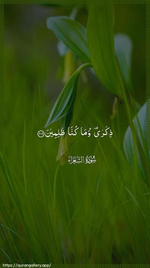 Ash-Shu"araa Ayah 209 - Arabic wallpaper