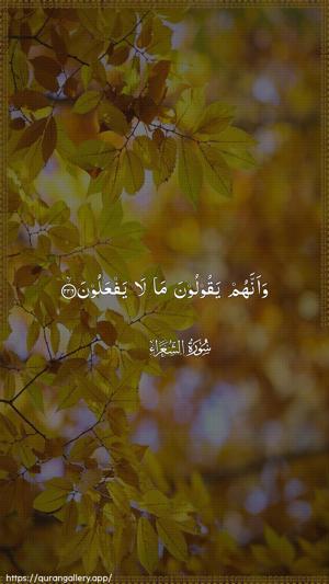 Ash-Shu"araa Ayah 226 - Arabic wallpaper