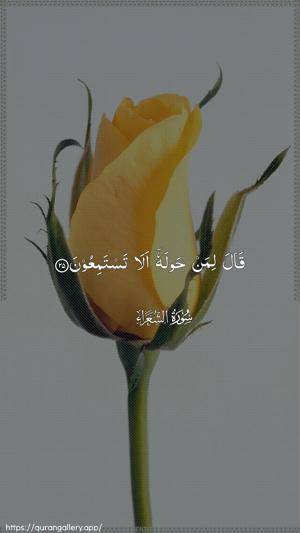 Ash-Shu"araa Ayah 25 - Arabic wallpaper