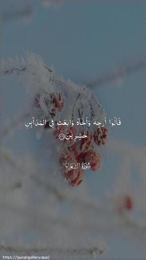 Ash-Shu"araa Ayah 36 - Arabic wallpaper