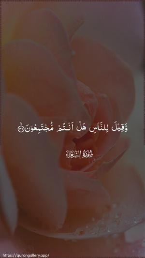 Ash-Shu"araa Ayah 39 - Arabic wallpaper