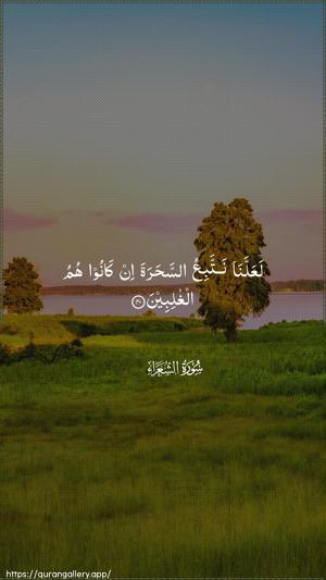 Ash-Shu"araa Ayah 40 - Arabic wallpaper