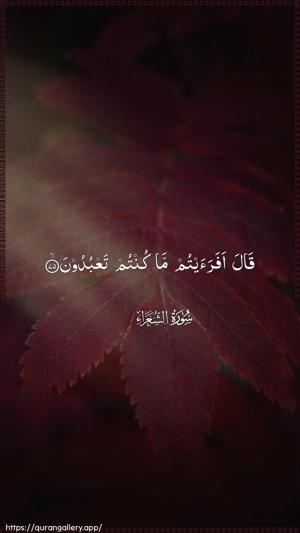 Ash-Shu"araa Ayah 75 - Arabic wallpaper